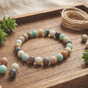 🆕New Amazonite 8mm Healing Gemstone Bracelet